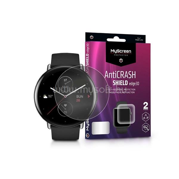 MYSCREENPROTECTOR MSP LA-2163 Xiaomi Amazfit Zepp E Circle (Round) AntiCrash Shield Edge3D - 2db ütésálló képernyővédő fólia