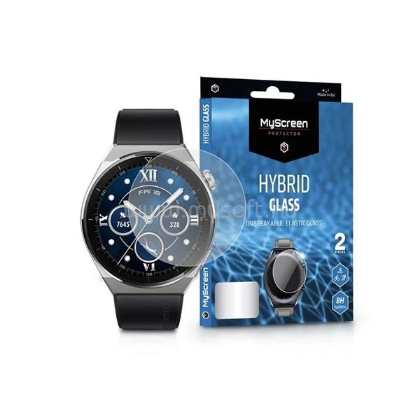 MYSCREENPROTECTOR MSP LA-2263 Huawei Watch GT 3 Pro (46mm) Hybrid Glass 2db rugalmas üveg kijelzővédő fólia