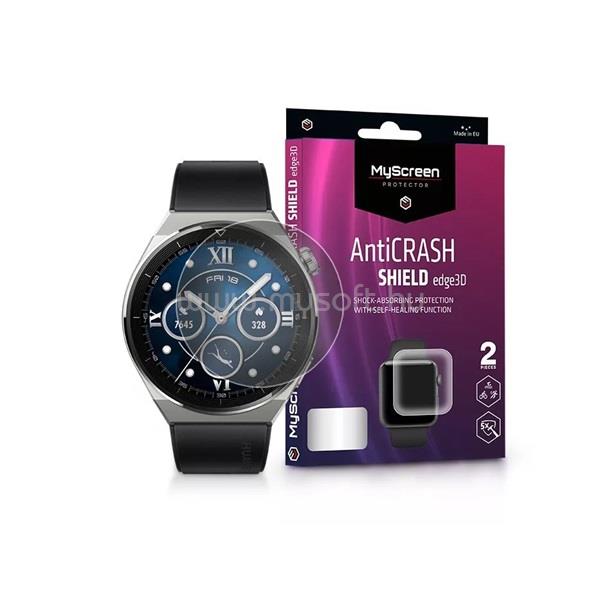 MYSCREENPROTECTOR MSP LA-2279 Huawei Watch GT 3 Pro (46mm) AntiCrash Shield Edge 3D 2db ütésálló kijelzővédő fólia
