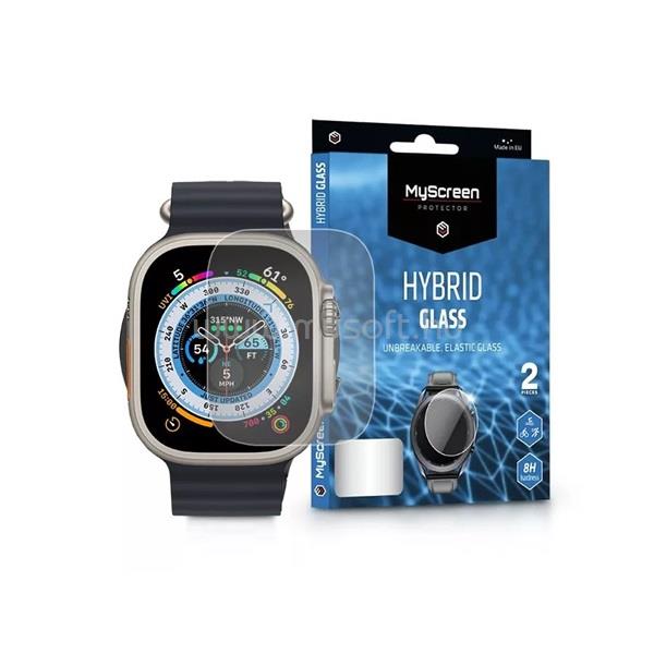 MYSCREENPROTECTOR MSP LA-2286 Apple Watch Ultra (49mm) Hybrid Glass 2db rugalmas üveg kijelzővédő fólia