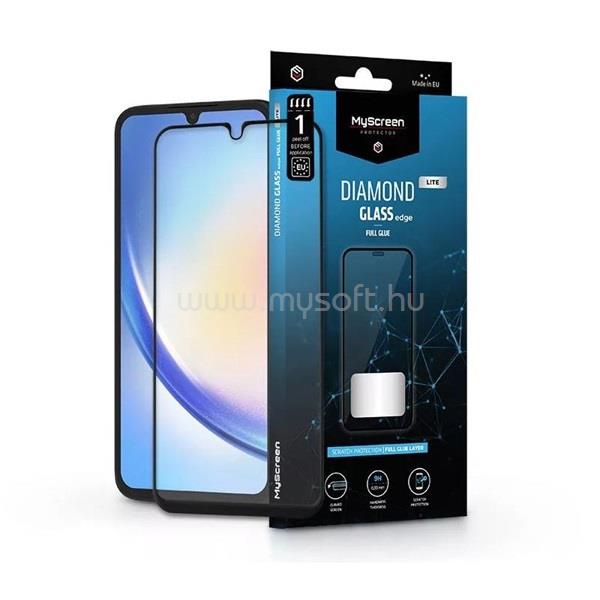 MYSCREENPROTECTOR MSP LA-2306 Galaxy A34 5G (SM-A346) Diamond Glass Lite Edge 2.5D edzett üveg kijelzővédő fólia