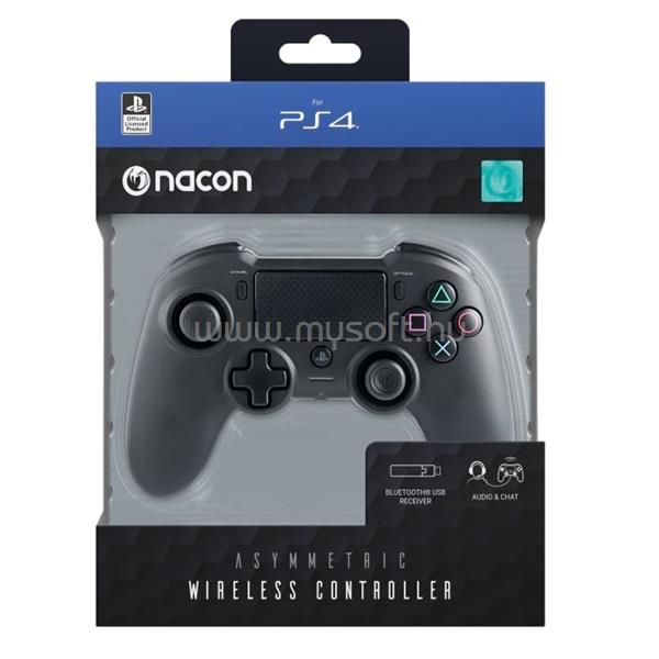 NACON aszimmetrikus PS4 vezeték nélküli kontroller (fekete)