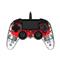 NACON Compact PS4 vezetékes kontroller (átlátszó-halványpiros) NACON_2804955 small