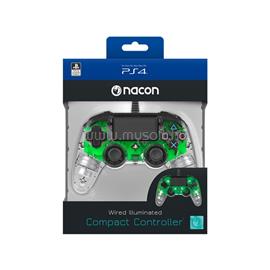 NACON Compact PS4 vezetékes kontroller (átlátszó-halványzöld) NACON_2804956 small