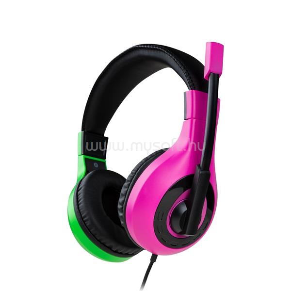 NACON Nintendo Switch Splatoon Zöld/Rózsaszín headset