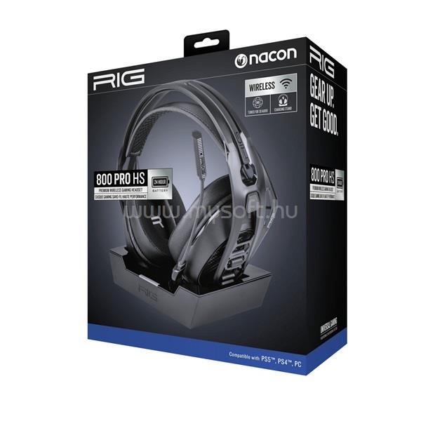 NACON RIG 800 PRO HS PS5 gamer headset (fekete)