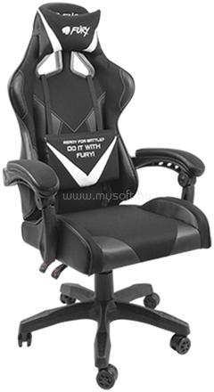 NATEC Fury Avenger L gaming szék (fekete-fehér)