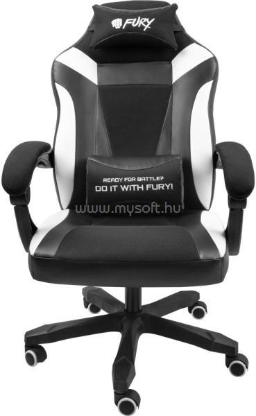 NATEC Fury Avenger M+ gaming szék (fekete-fehér)