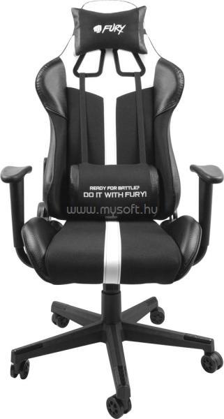 NATEC Fury Avenger XL gaming szék (fekete-fehér)