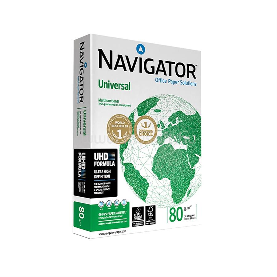 NAVIGATOR Másolópapír A3, 80g, Universal, CIE 169 fehérség, prémium minőség, 500ív/csomag