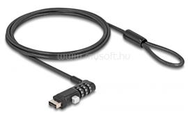 NAVILOCK Laptop biztonsági kábel A-típusú USB csatlakozó felülethez kombinált zárral NAVILOCK_20916 small