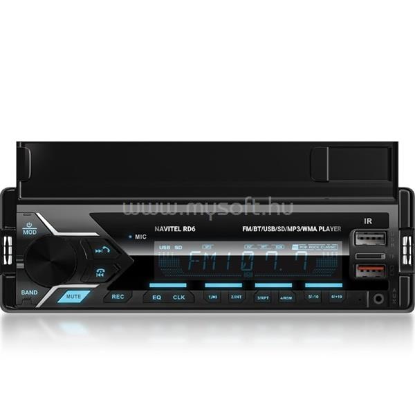 NAVITEL RD6 Bluetooth/microSD/AUX/USB autóhifi fejegység telefontartóval
