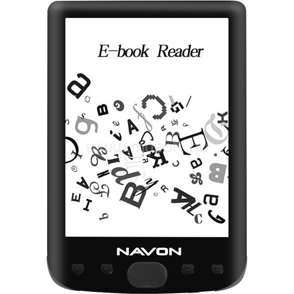 NAVON Bigbook Backlight, 6" E Ink Anti Glare 800x600, 8GB, MicroSD bővíthető memória, USB, backlit