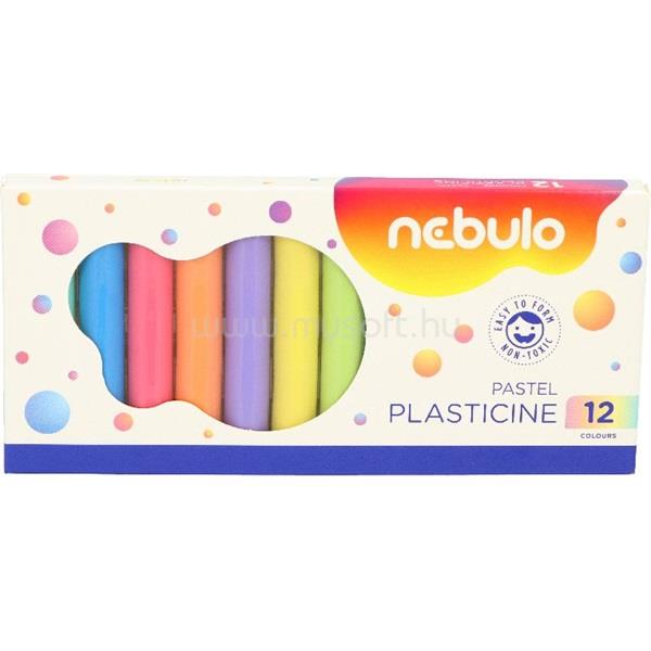 NEBULO 200g 12 db-os pasztell színű gyurma