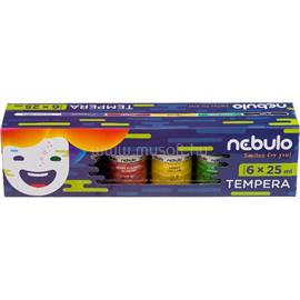 NEBULO 25ml-es 6 színű tégelyes tempera készlet NEBULÓ_NTF-25-6 small