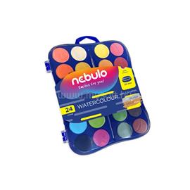 NEBULO 30 mm 24 db ecsetes vízfesték készlet NEBULO_NVF-30-24 small