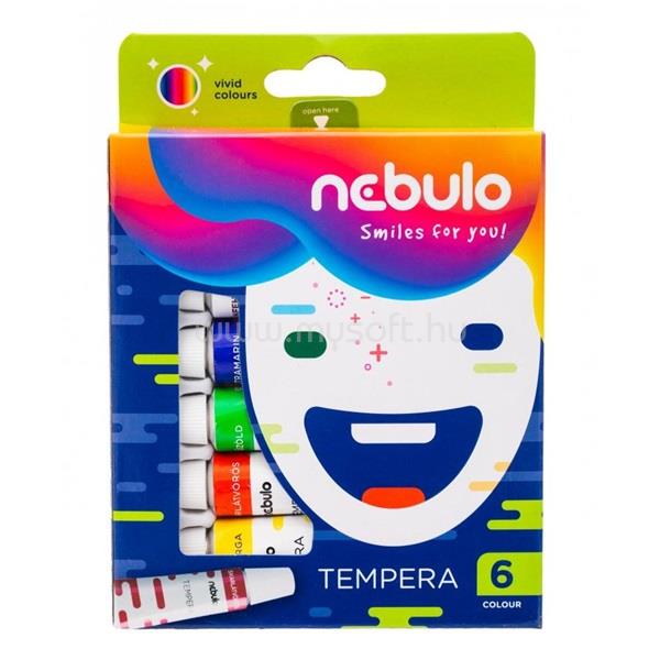 NEBULO 6 féle színű tempera készlet