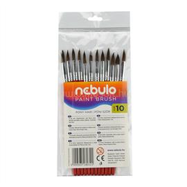 NEBULO Ecset 10-es festett nyéllel 12 db/csomag, Nebulo NEBULO_HE110F small