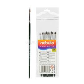 NEBULO Ecset 2-es festett nyéllel 12 db/csomag, Nebulo NEBULO_HE12F small