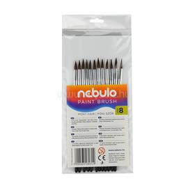 NEBULO Ecset 8-as festett nyéllel 12 db/csomag, Nebulo NEBULO_HE18F small