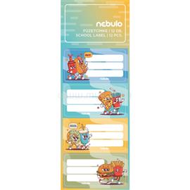 NEBULO Füzetcímke 12db-os, Finom falatok, vegyes minták, Nebulo NEBULO_70285 small