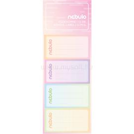NEBULO Füzetcímke 12db-os, Pasztell , vegyes minták, Nebulo NEBULO_70297 small