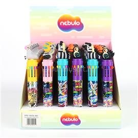 NEBULO Golyóstoll 10színű, safari, 30 db/display Nebulo NEBULO_61030 small