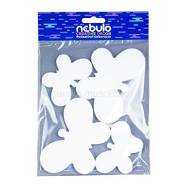 NEBULO Hungarocell dekoráció, pillangók, 4 db/csomag, 15x25 cm, Nebulo NEBULO_55676 small