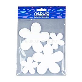 NEBULO Hungarocell dekoráció, virágok, 4 db/csomag, 15x25 cm, Nebulo NEBULO_55675 small