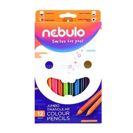 NEBULO jumbo háromszög alakú 12 db/csomag színes ceruza készlet NEBULÓ_JSZC-TR-12 small