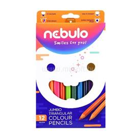 NEBULO jumbo háromszög alakú 12 db/csomag színes ceruza készlet NEBULÓ_JSZC-TR-12 small