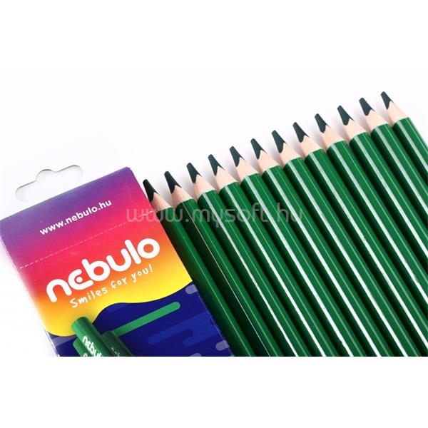 NEBULO Jumbo zöld színes ceruza