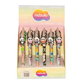 NEBULO Panda II radírozható nyomógombos zselés toll NEBULO_DT-PANDA small