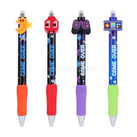 NEBULO Pixel gamer radírozható nyomógombos zselés toll NEBULO_DT-0003 small