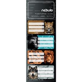 NEBULO Vadállatok 12 db füzetcímke NEBULO_FC-FÁ-12 small