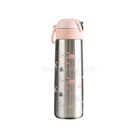 NEBULO Wabo acél fedeles 420ml ezüst flamingós termosz NEBULÓ_WTF-420-EZ/FL small