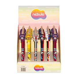 NEBULO Zseléstoll radírozható, nyomógombos, mezek, 36 db/display Nebulo NEBULO_61035 small