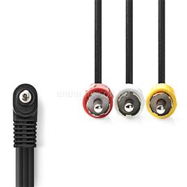 NEDIS audio / video kábel, 3,5mm jack - 3x RCA, 1m, CVGL22400BK10 CVGL22400BK10 small