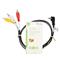 NEDIS audio / video kábel, 3,5mm jack - 3x RCA, 1m, CVGL22400BK10 CVGL22400BK10 small
