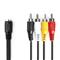 NEDIS audió kábel 5p DIN aljzat - 4 x RCA DUGÓ, hossz 0.20m, CAGL20475BK02 CAGL20475BK02 small