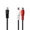 NEDIS audió kábel 5p DIN dugó - 2 x RCA aljzat, hossz 0.20m, CAGL20250BK02 CAGL20250BK02 small