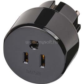 NEDIS Brennenstuhl BN-1508520 travel, utazó adapter USA, Kanada, Japán, Mexiko, Dominika aljzat - Európa dugó BN-1508520 small