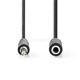 NEDIS CAGB22050BK50 sztereó audió kábel, 3,5 mm Férfi, 3,5 mm Nő,  Nikkelezett,  5 m | kerek,  Fekete CAGB22050BK50 small