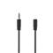 NEDIS CAGB22050BK50 sztereó audió kábel, 3,5 mm Férfi, 3,5 mm Nő,  Nikkelezett,  5 m | kerek,  Fekete CAGB22050BK50 small