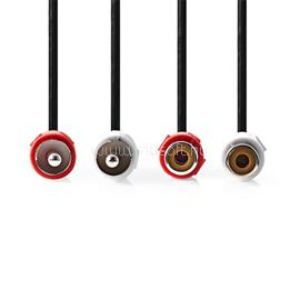 NEDIS CAGB24205BK50 RCA toldó kábel, 2x RCA apa - 2x RCA anya, 5m CAGB24205BK50 small