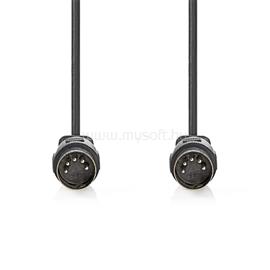 NEDIS CAGL20000BK20 DIN audio kábel, DIN 5 tűs dugó, Nikkelezett, 2m CAGL20000BK20 small