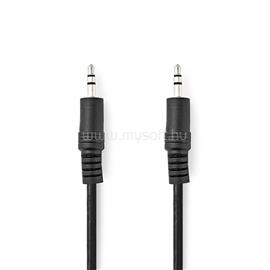 NEDIS CAGL22000BK15 sztereó audió kábel, 3,5 mm-es dugó 3,5 mm-es dugó Nikkelezett 1,5 m Kerek Fekete Címke CAGL22000BK15 small