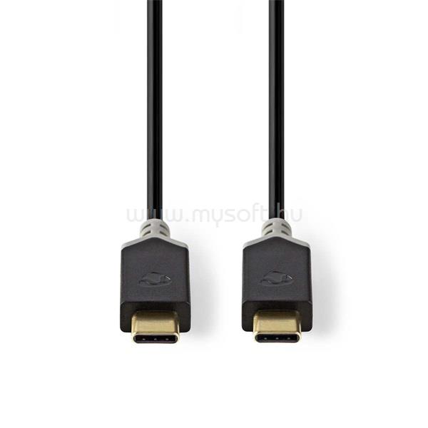 NEDIS CCBW64700AT10 USB3.2 Gen 1 USB-C (USB C) dugó - dugó, 60 W, 4K@60Hz, 5 Gbps, 1m