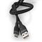NEDIS CCGB60800BK15 flexibilis USB A - USB C (USB-C) kábel, USB2.0, 15W, hossz 1,5m, fekete rugalmas szilikon CCGB60800BK15 small