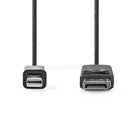 NEDIS CCGL37400BK20 mini Displayport1.2 kábel, Display port dugó, 21.6 Gbps, 2m CCGL37400BK20 small